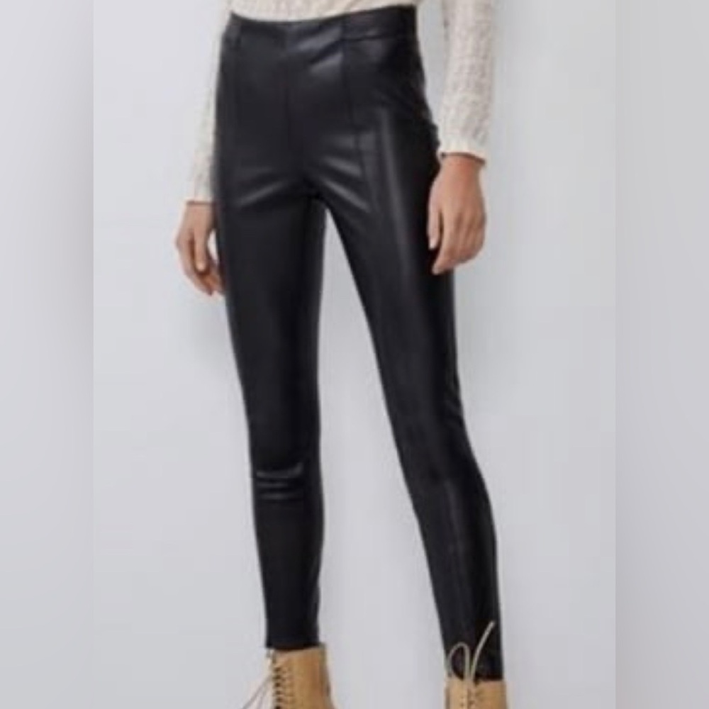 Zara Basic Women's Leather Pants Sz XS